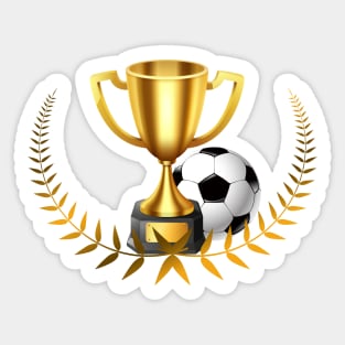 Cup Winner Football Team Sticker